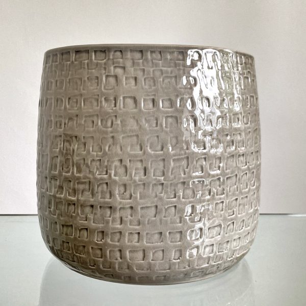 Grey ceramic Pot 22 cm